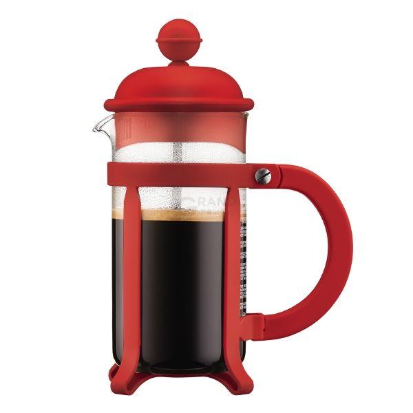 Bodum Френч-прес червоний, 0,35 л, Java | https://grandposuda.com.ua