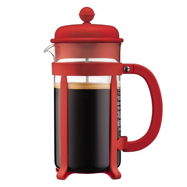 Bodum Френч-прес червоний, 1 л, Java | https://grandposuda.com.ua
