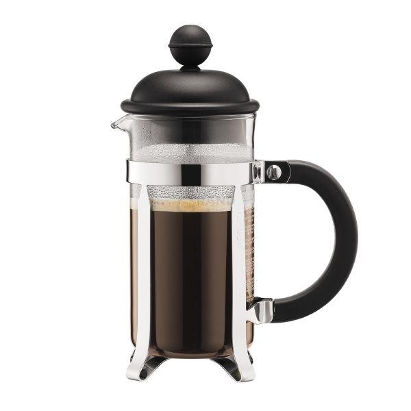 Bodum Френч-прес чорний, 0,35 л, Caffettiera | https://grandposuda.com.ua