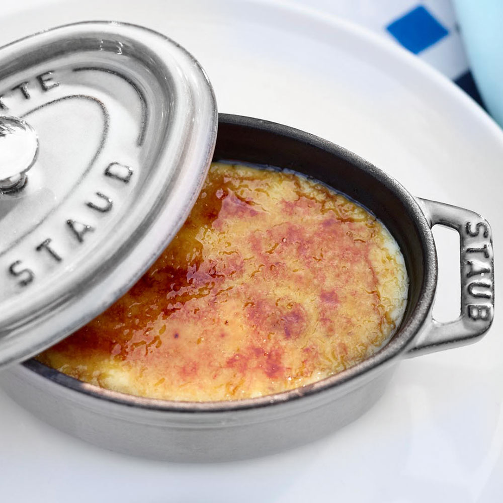Staub Кокот овальний 29 см, сірий графіт | https://grandposuda.com.ua