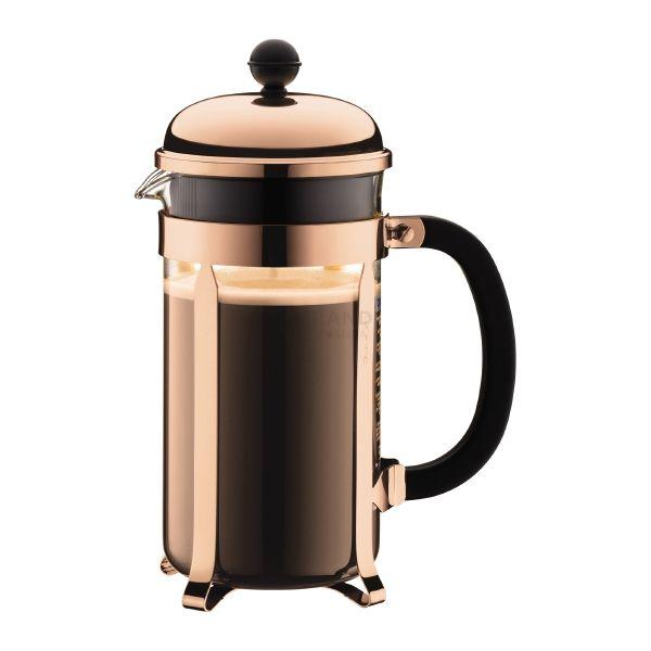 Bodum Френч-прес мідний, 1 л, Chambord | https://grandposuda.com.ua