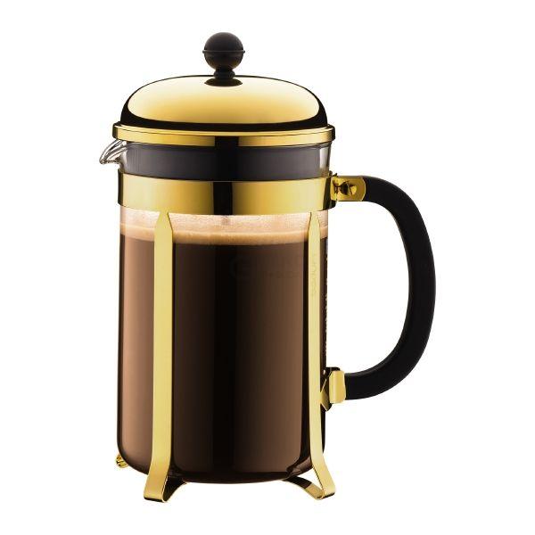 Bodum Френч-прес золотий, 1,5 л, Chambord | https://grandposuda.com.ua