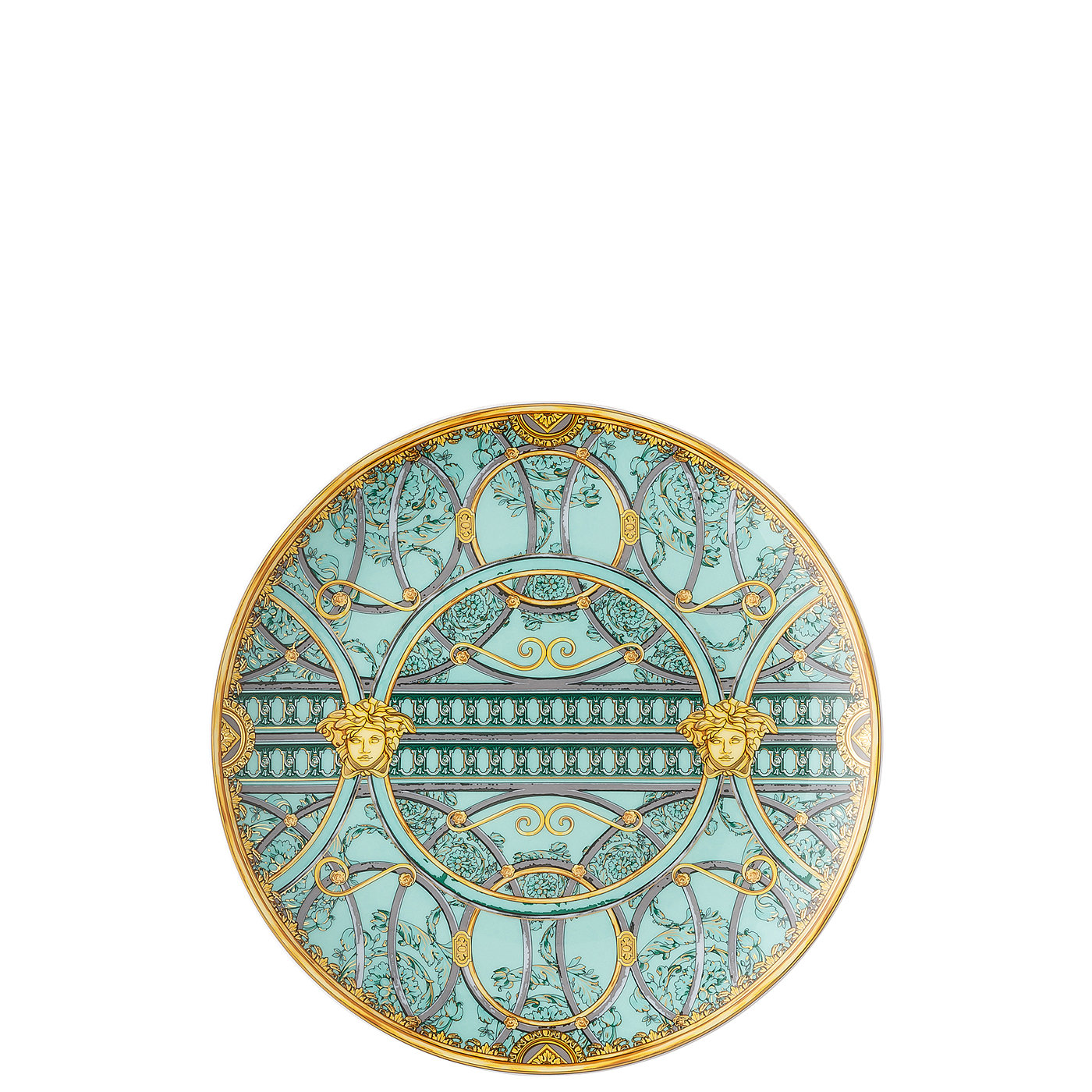 Versace Блюдо 21 см, плоское Scala Palazzo Verde | https://grandposuda.com.ua