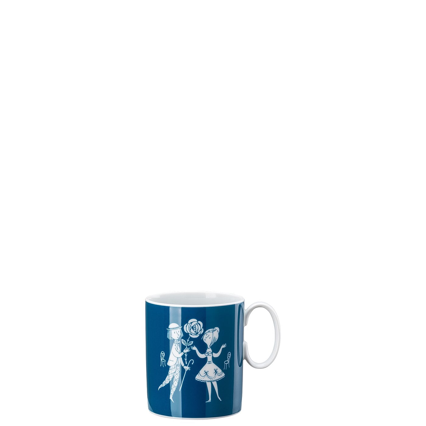 Rosenthal Кружка с ручкой синяя 0,3 л June Peynet Rosenthal Кружка с ручкой синяя 0,3 л June Peynet | https://grandposuda.com.ua