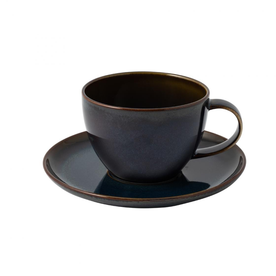 Villeroy & Boch Блюдце к чашке для кофе 15 см, темно-синее Denim Crafted | https://grandposuda.com.ua