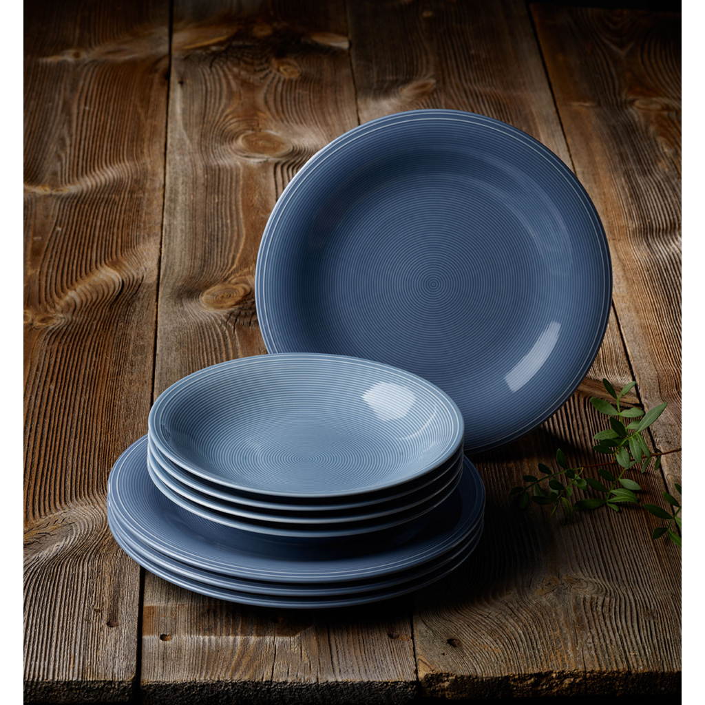 Villeroy & Boch Набор тарелок, 8 предметов, Color Loop Horizon Vivo | https://grandposuda.com.ua