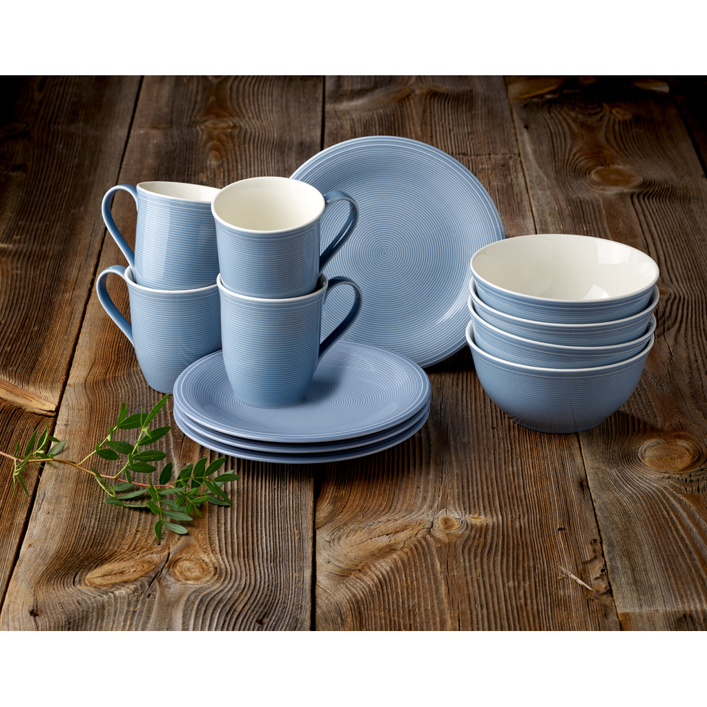 Villeroy & Boch Набор посуды для завтрака, 12 предметов, Color Loop Vivo | https://grandposuda.com.ua