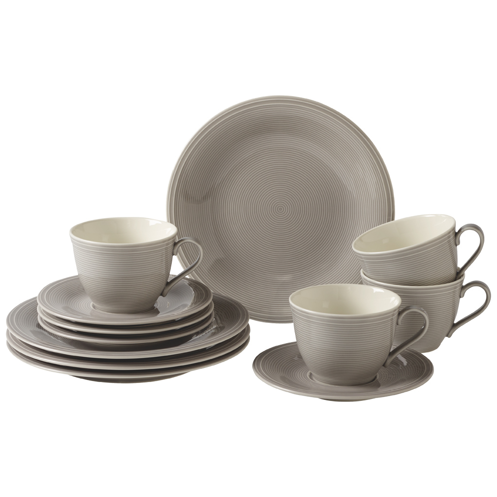 Villeroy & Boch Кофейный сервиз, 12 предметов, Color Loop Stone Vivo | https://grandposuda.com.ua
