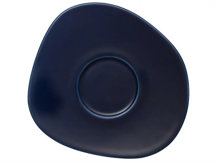Villeroy & Boch Блюдце к чашке для кофе 17,5 см, темно-синее Organic | https://grandposuda.com.ua