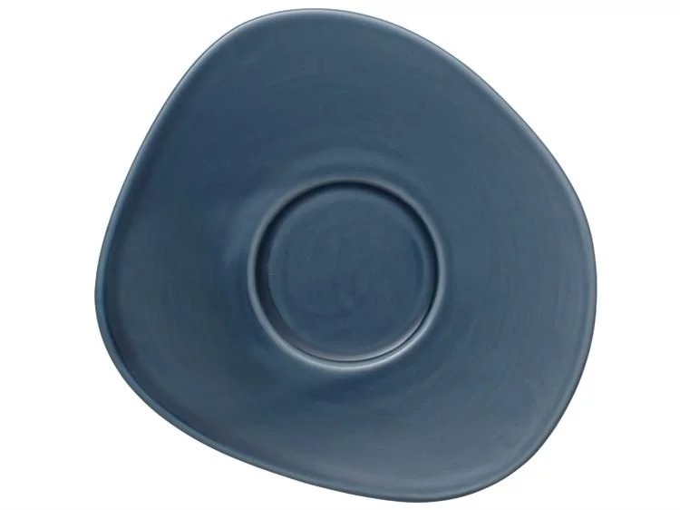 Villeroy & Boch Блюдце к чашке для кофе 17,5 см, синее Organic | https://grandposuda.com.ua