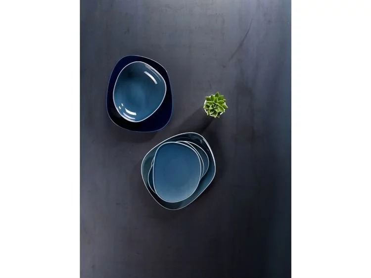 Villeroy & Boch Тарілка для сніданку 21 см, синя Organic | https://grandposuda.com.ua