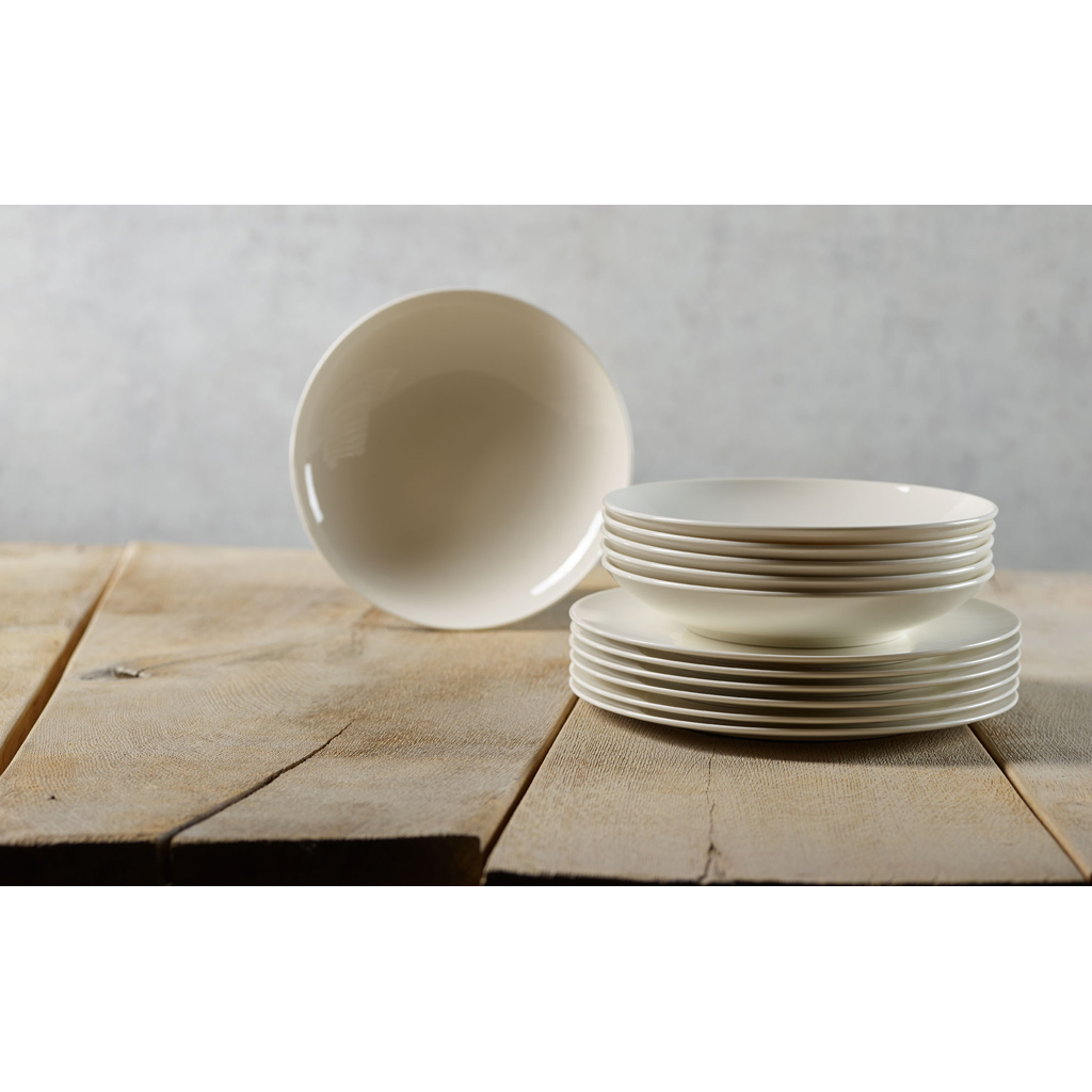 Villeroy & Boch Набор тарелок, 12 предметов, Voice Basic | https://grandposuda.com.ua