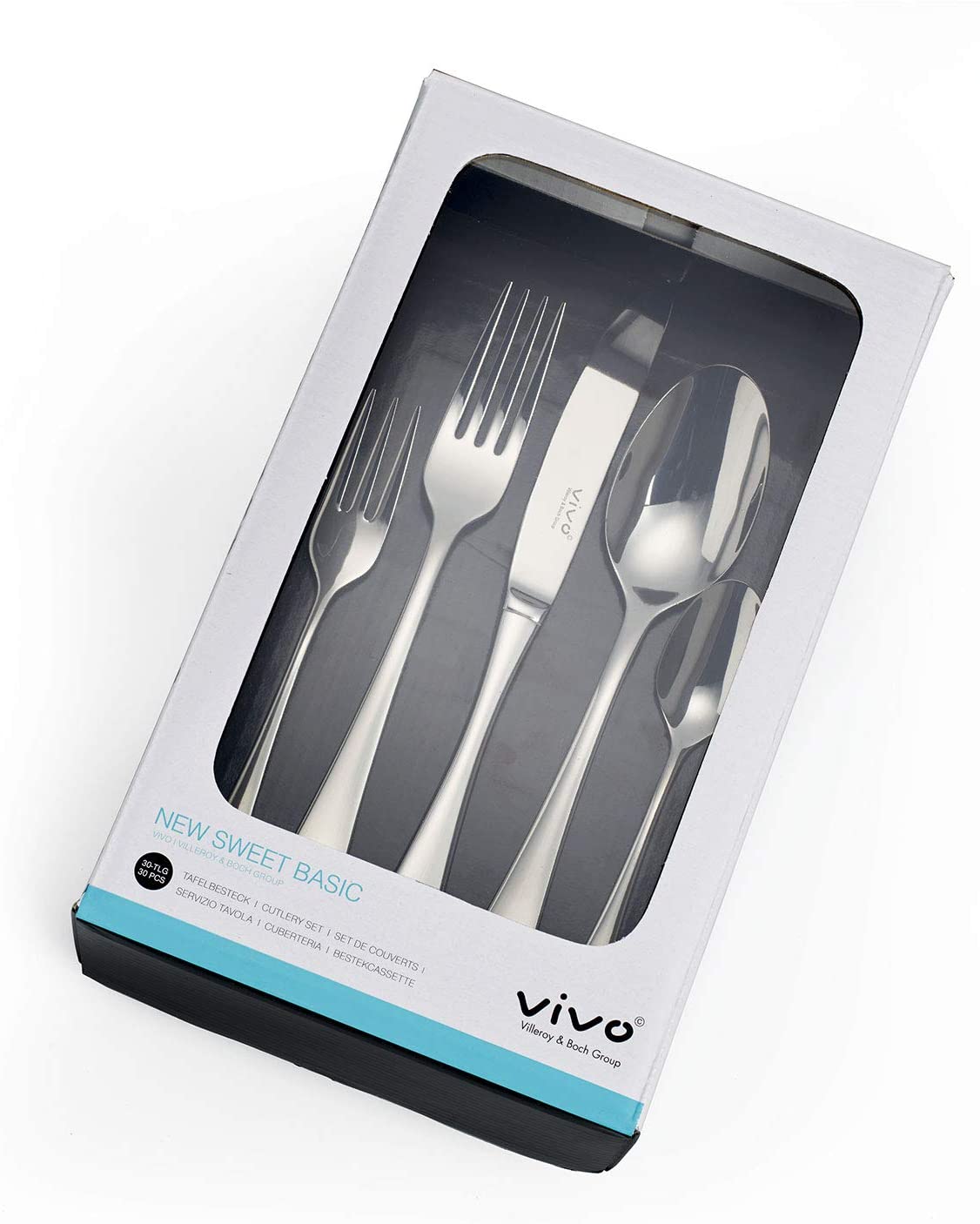 Villeroy & Boch Набір столових приборів, 30 предметів, глянець New Sweet Basic Vivo | https://grandposuda.com.ua