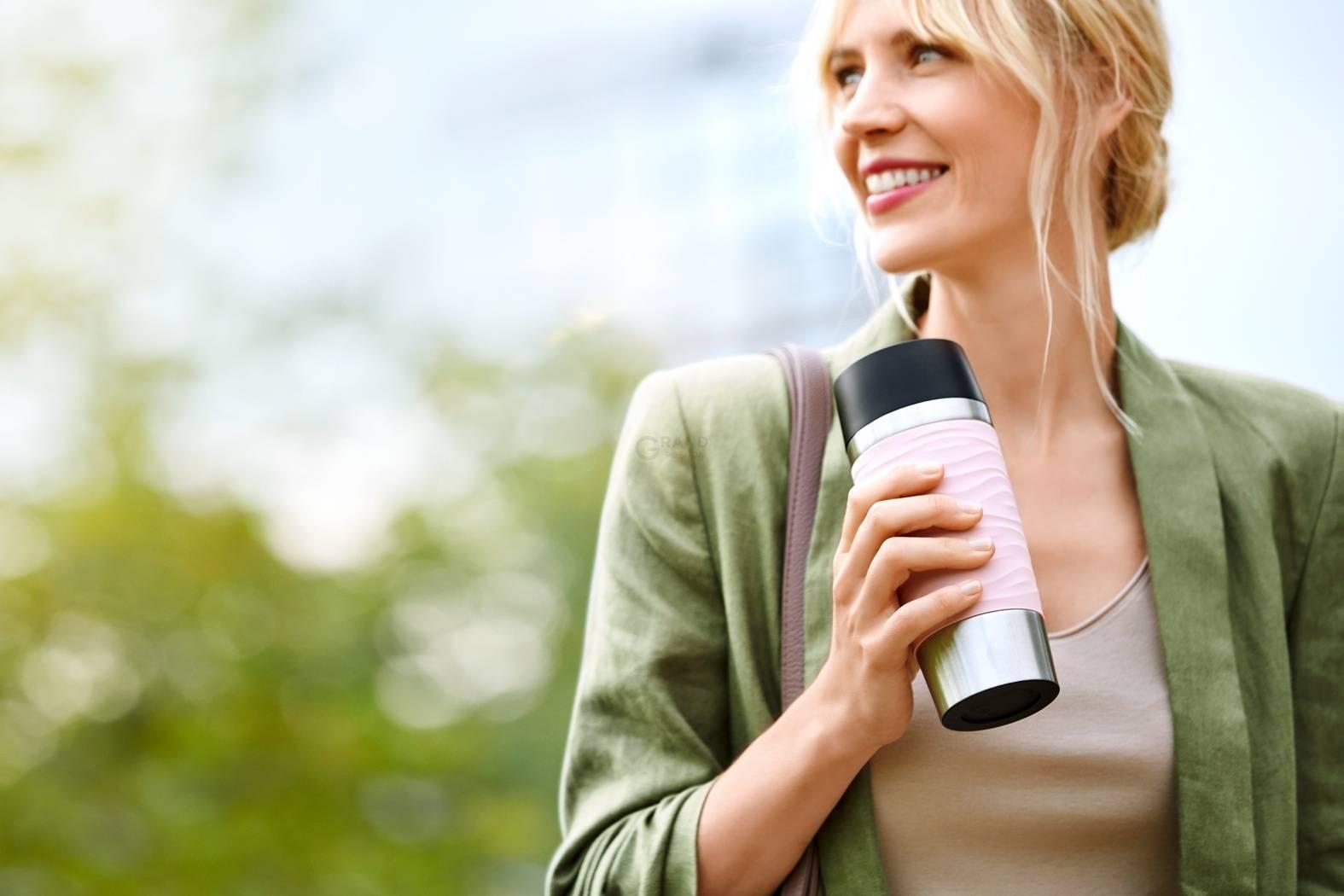 Термокружка 0,36 л, рожева Travel Mug Emsa | https://grandposuda.com.ua