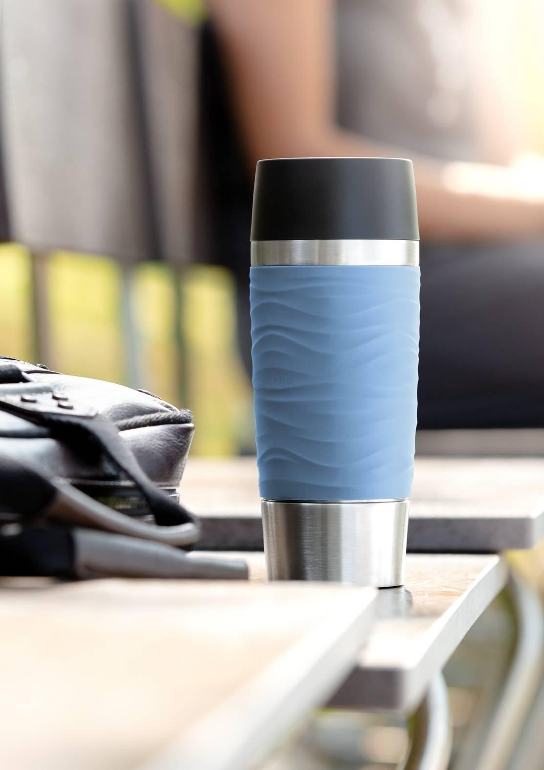 Термокружка 0,36 л, синяя Travel Mug Emsa | https://grandposuda.com.ua