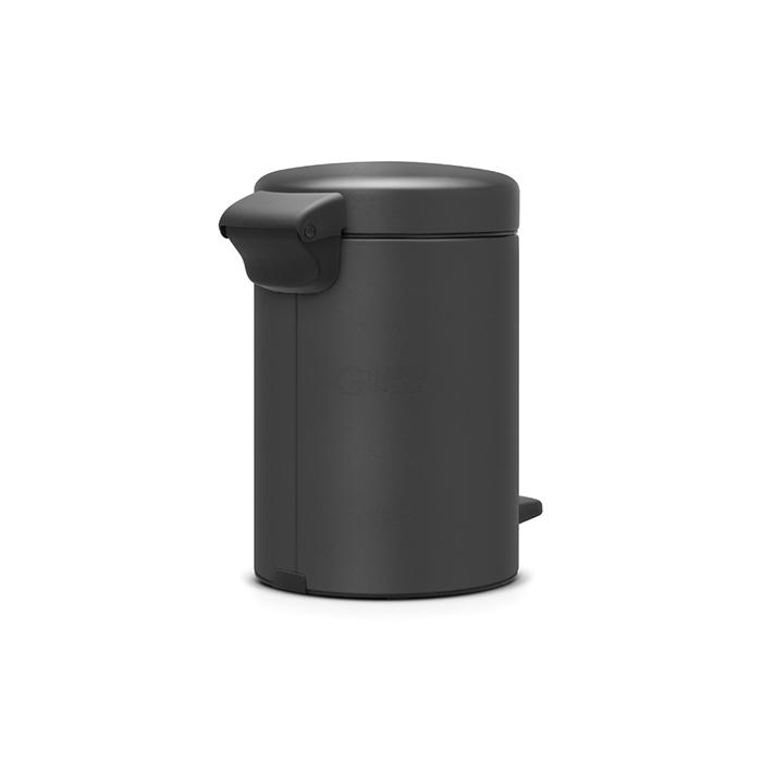 Brabantia Сміттєвий бак з педаллю 3 л мінерально-графітовий NewIcon | https://grandposuda.com.ua