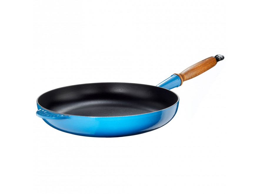 Le Creuset Сковорода 28 см с деревянной ручкой, Marseille | https://grandposuda.com.ua