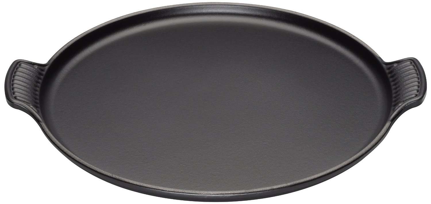 Le Creuset Противень для пиццы 32 см, черный | https://grandposuda.com.ua
