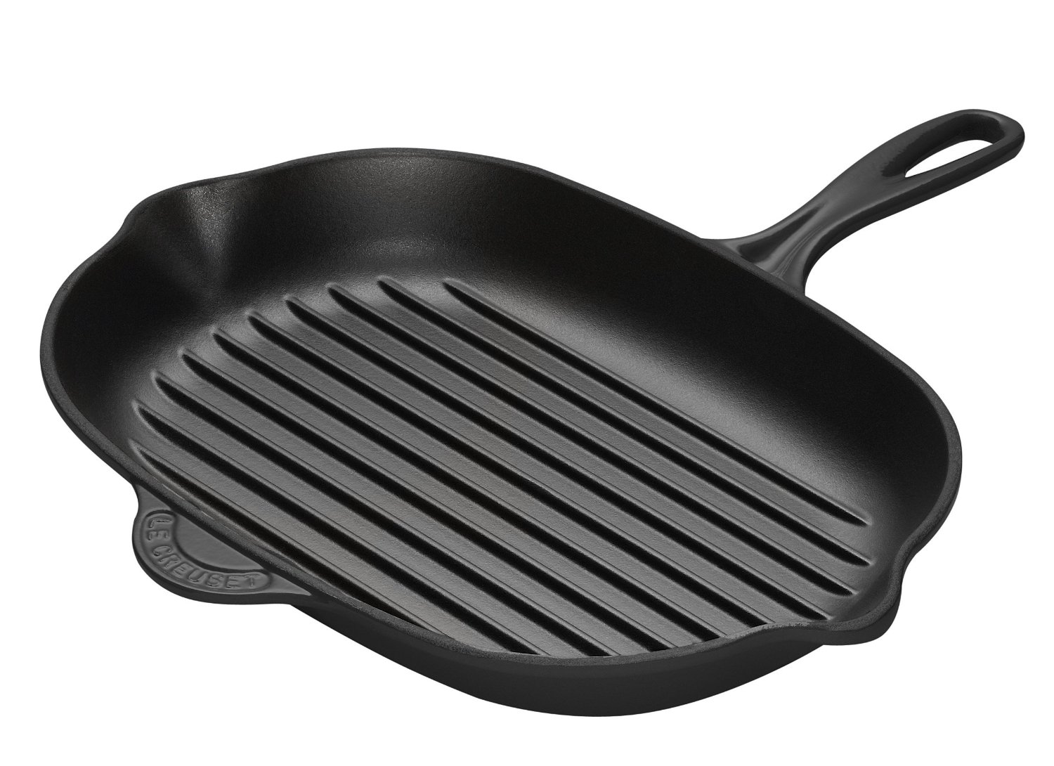 Le Creuset Сковорода гриль овальна 32 см, чорний | https://grandposuda.com.ua