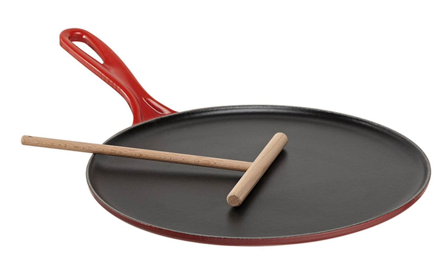 Le Creuset Сковорода для блинов 27 см, вишневый | https://grandposuda.com.ua