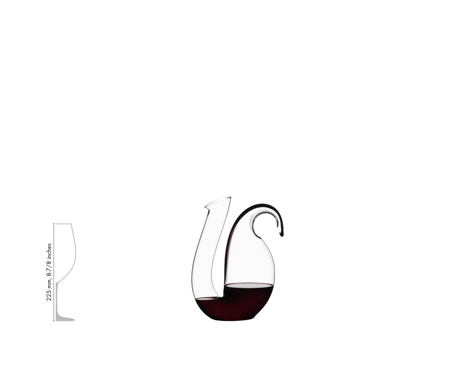 Riedel Декантер 1,7 л чорна смуга Ayam | https://grandposuda.com.ua