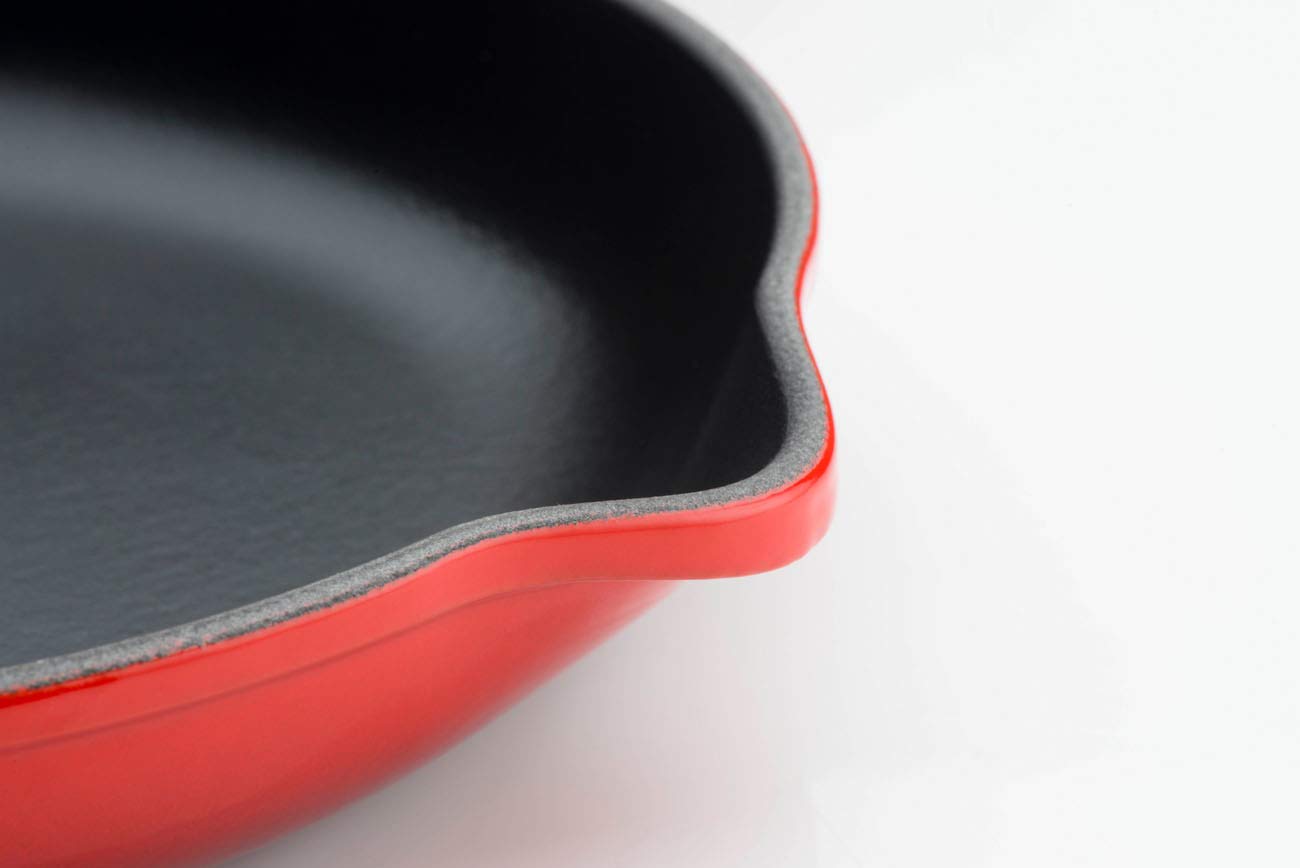 Le Creuset Сковорода чугунная 23 см, оранжевая | https://grandposuda.com.ua