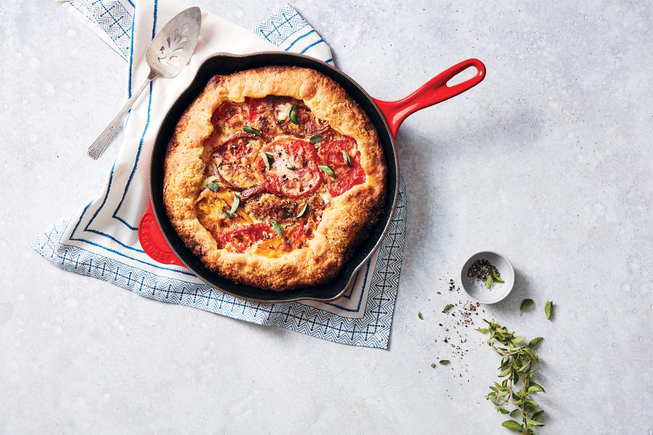 Le Creuset Сковорода чугунная 23 см, оранжевая | https://grandposuda.com.ua