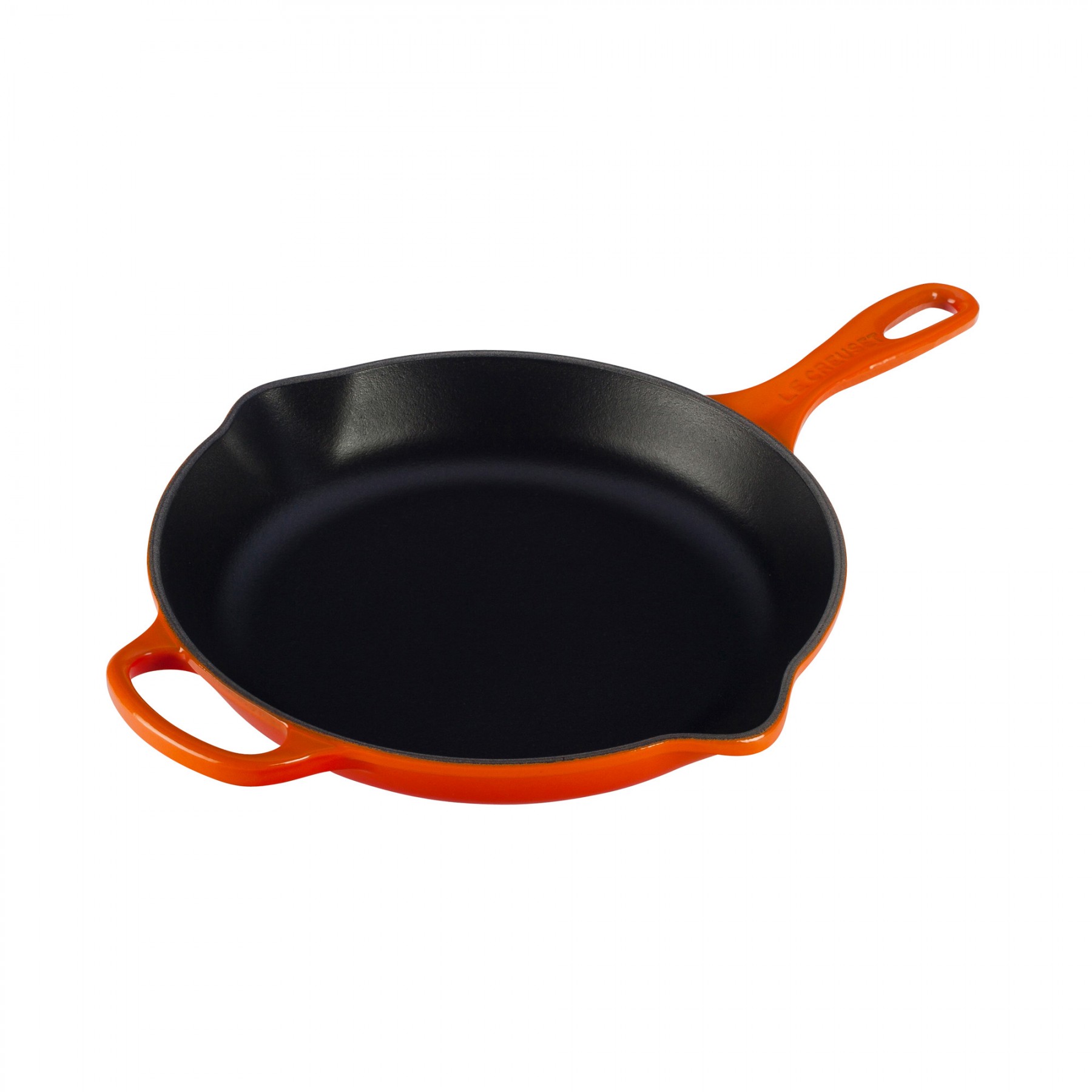 Le Creuset Сковорода чугунная 23 см, оранжевая | https://grandposuda.com.ua