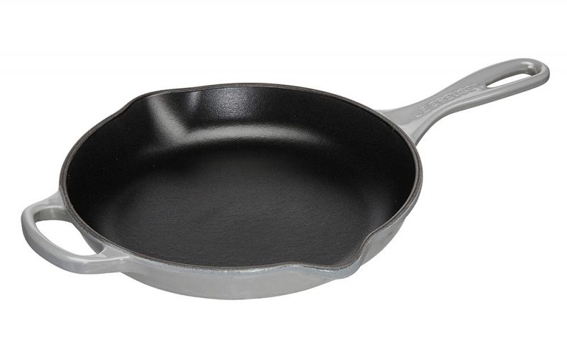 Le Creuset Сковорода чугунная 23 см, Perlgrau | https://grandposuda.com.ua