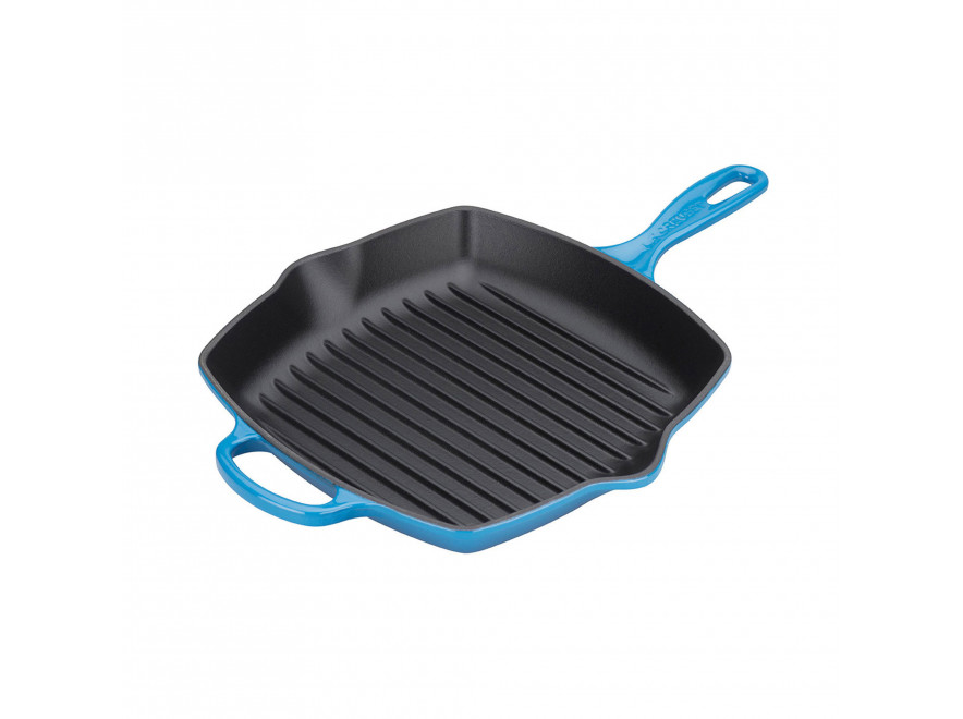 Le Creuset Сковорода гриль квадратная 26 см Marseille | https://grandposuda.com.ua