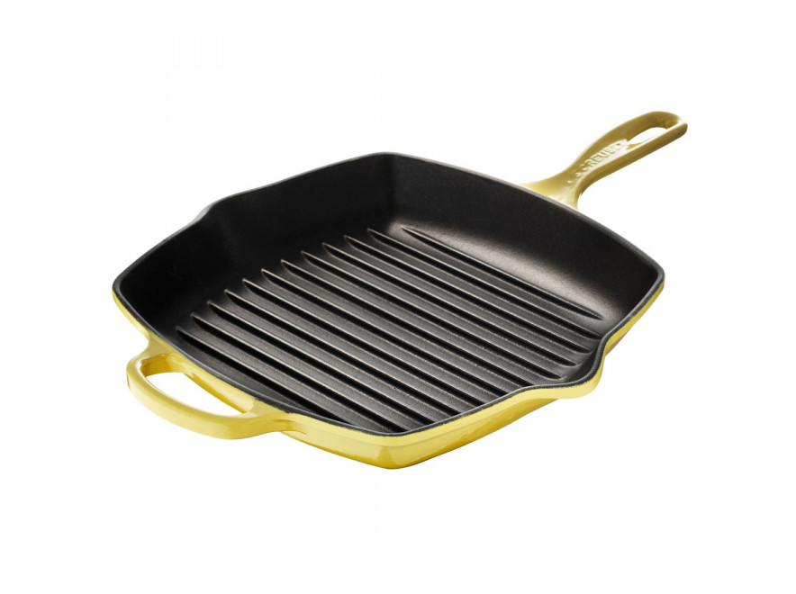 Le Creuset Сковорода гриль квадратная 26 см Citrus | https://grandposuda.com.ua