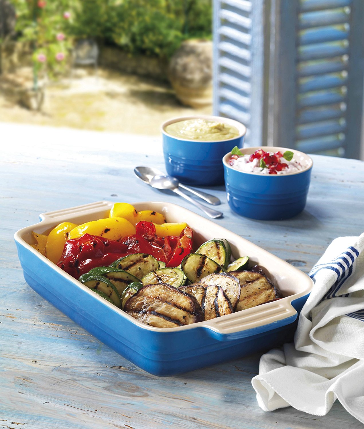 Le Creuset Блюдо прямокутне 33 см, вишневий | https://grandposuda.com.ua