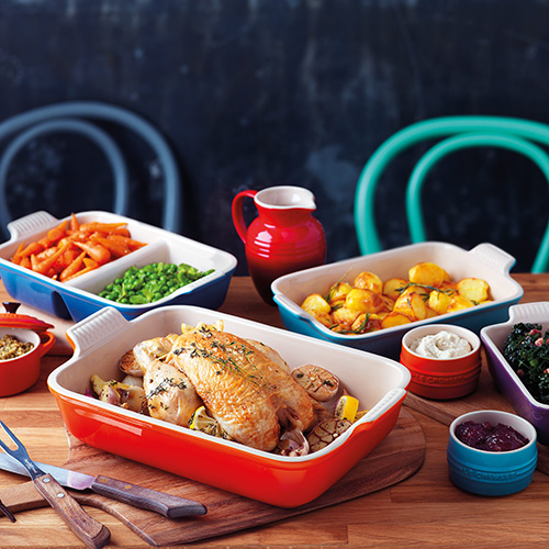 Le Creuset Блюдо прямокутне 33 см, вишневий | https://grandposuda.com.ua