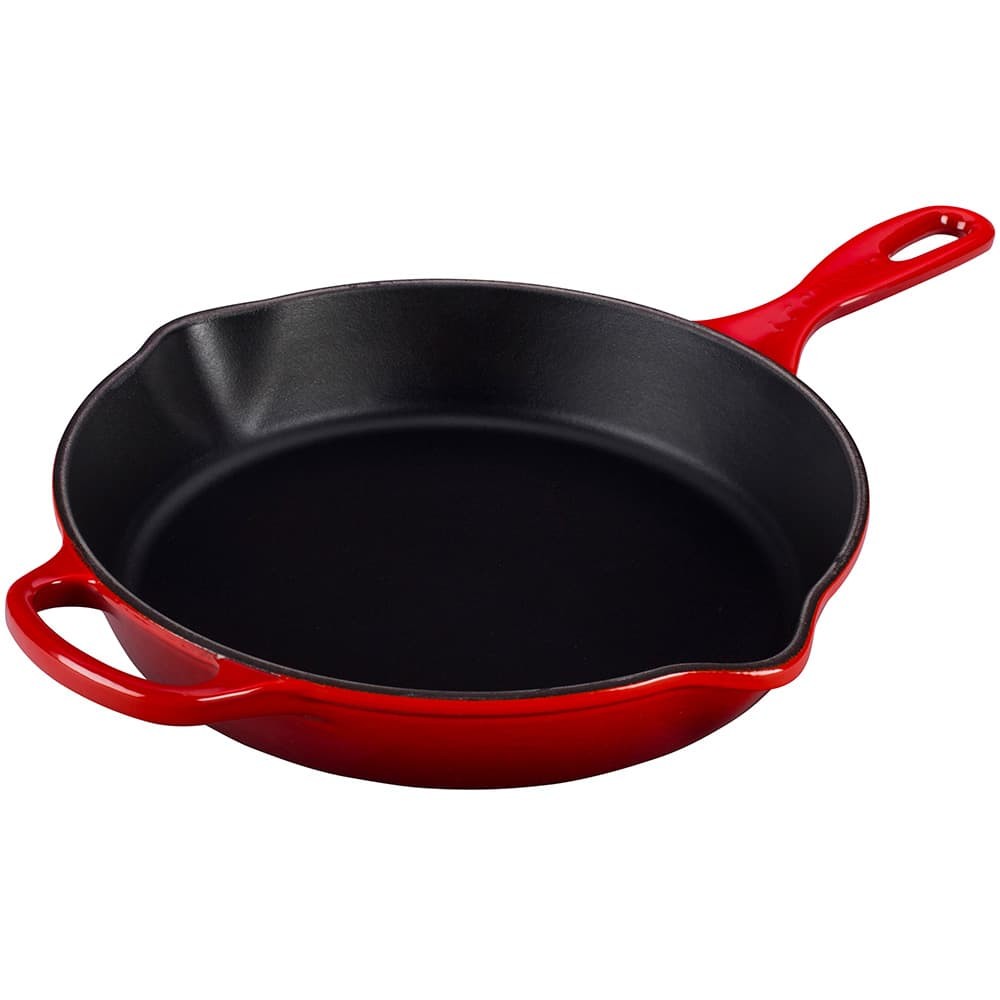 Le Creuset Сковорода чавунна 26 см висока, вишневий | https://grandposuda.com.ua