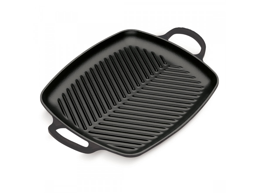 Le Creuset Сковорода гриль 30 см, чорна | https://grandposuda.com.ua