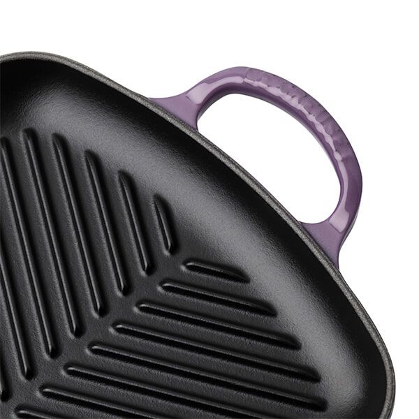 Le Creuset Сковорода гриль прямокутна 30 см, фіолетова | https://grandposuda.com.ua