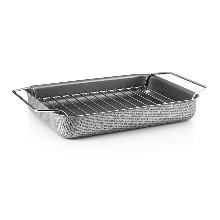 Eva Solo Жаровня с решёткой 25х18 см серая Roasting Pan | https://grandposuda.com.ua