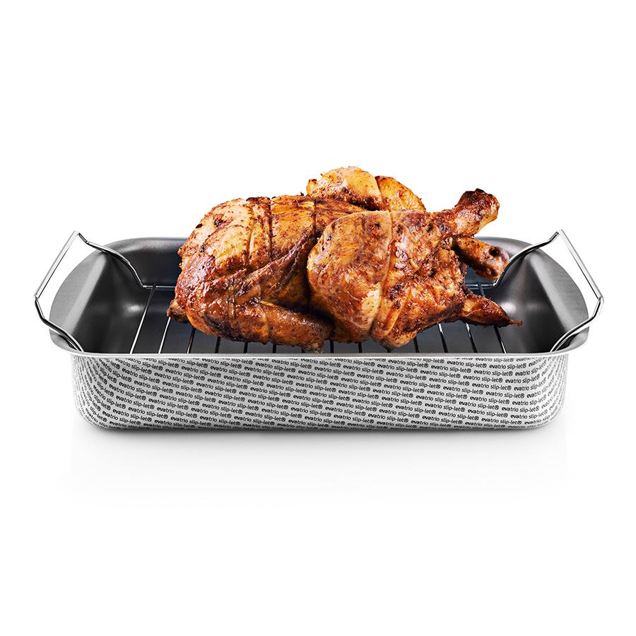 Eva Solo Жаровня с решёткой 31х23 см серая Roasting Pan | https://grandposuda.com.ua