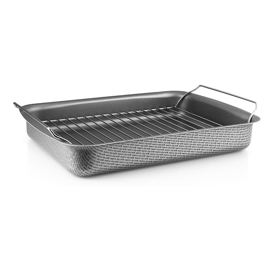Eva Solo Жаровня с решёткой 31х23 см серая Roasting Pan | https://grandposuda.com.ua