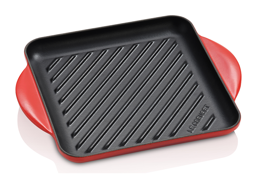 Le Creuset Сковорода-гриль 24 см Cerise | https://grandposuda.com.ua