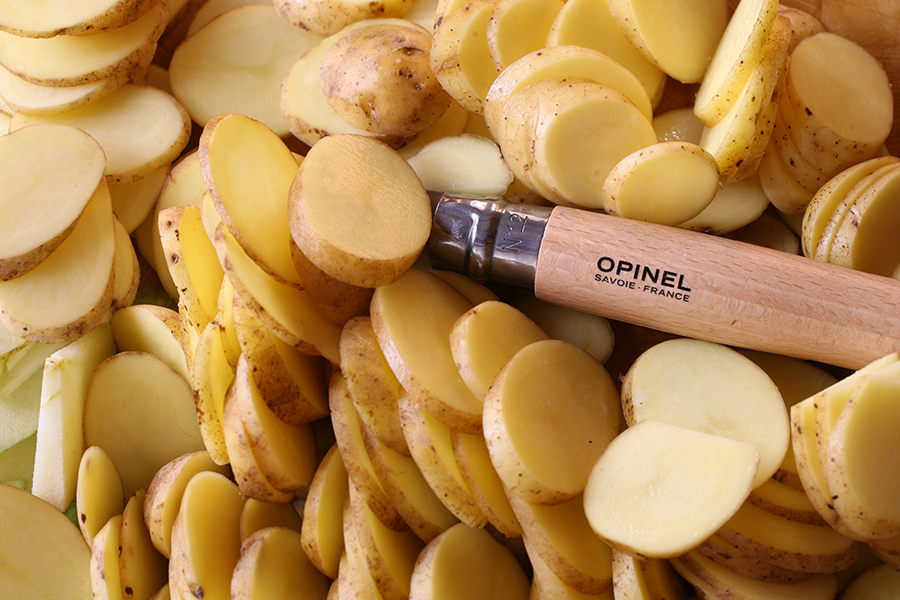Opinel Ніж складаний 7 см металік / дерево Stainless Steel | https://grandposuda.com.ua