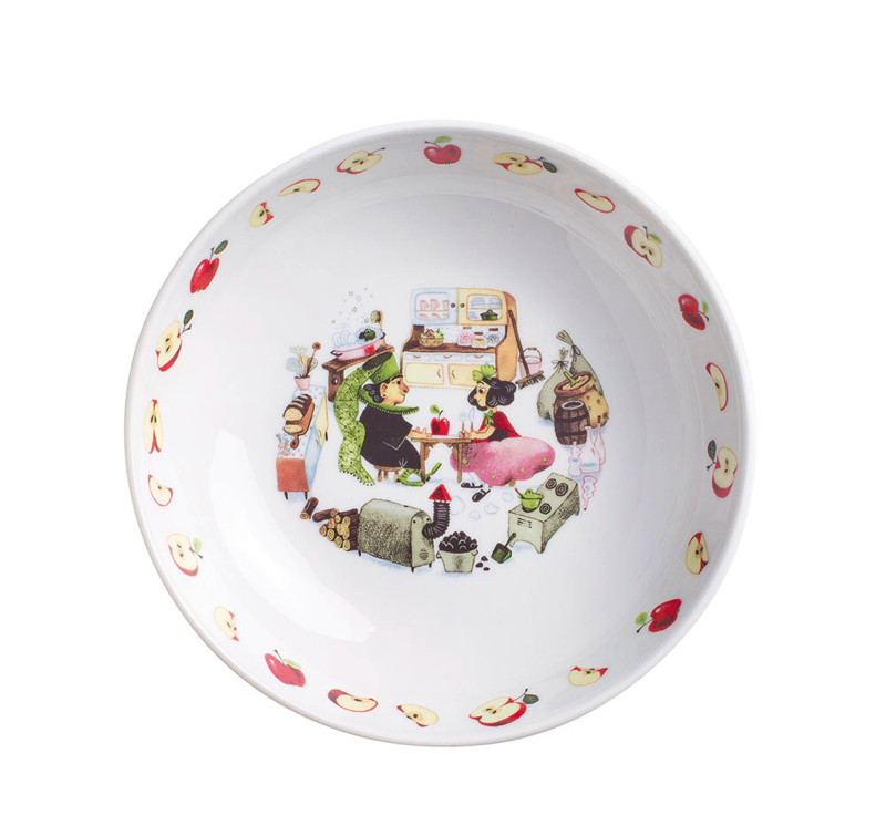 Kahla Тарелка детская 18 см глубокая, Белоснежка Kiddie Tableware | https://grandposuda.com.ua