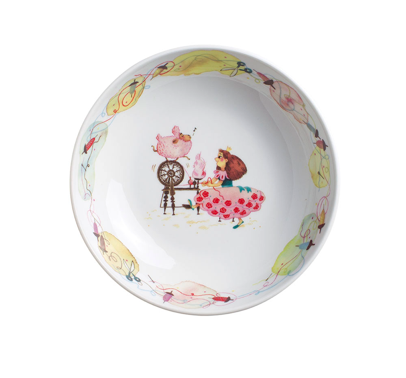 Kahla Тарелка детская 18 см глубокая, Спящая красавица Kiddie Tableware | https://grandposuda.com.ua