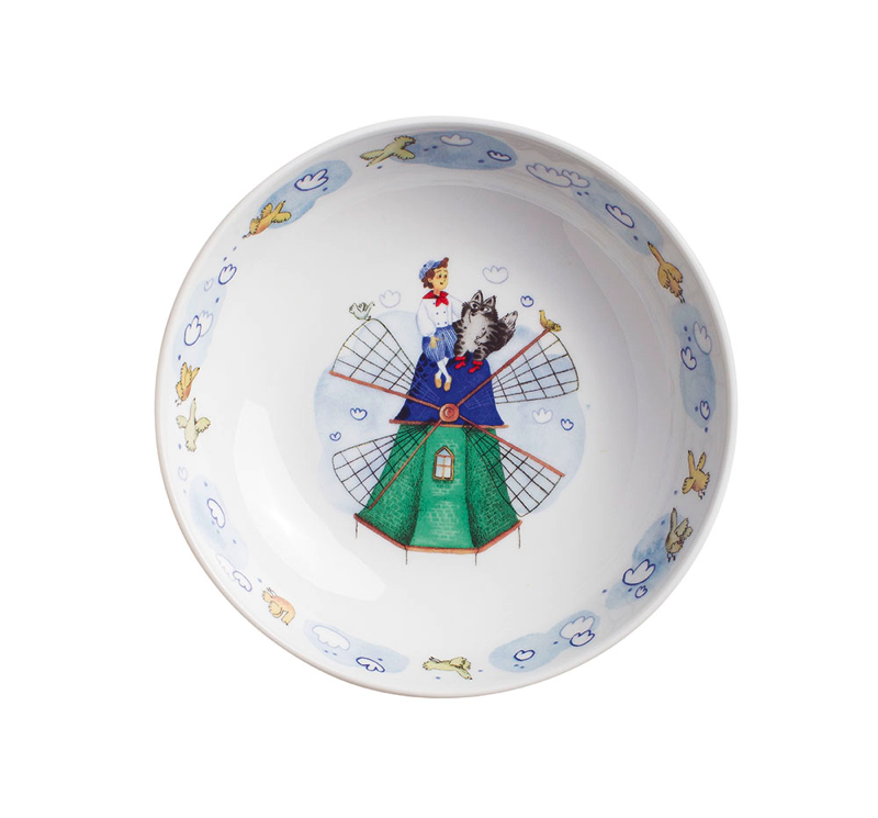 Kahla Тарелка детская 18 см глубокая, Кот в сапогах Kiddie Tableware | https://grandposuda.com.ua