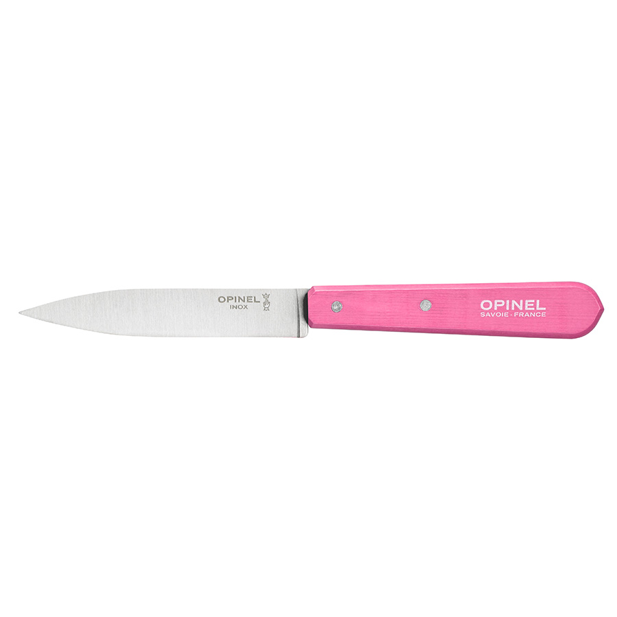 Opinel Ніж кухонний 10 см металік / рожевий Les Essentiels | https://grandposuda.com.ua