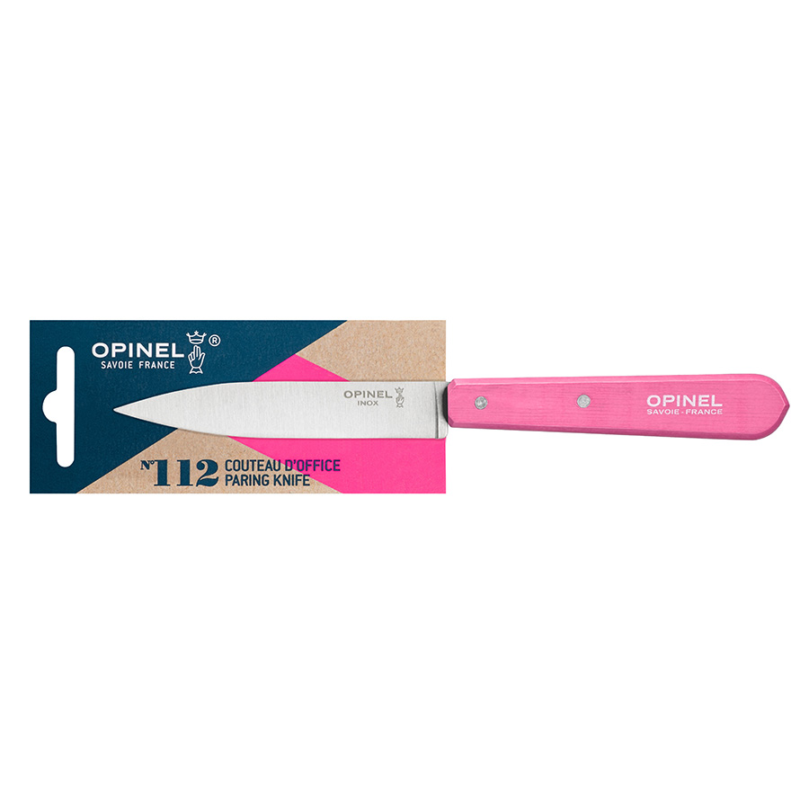 Opinel Ніж кухонний 10 см металік / рожевий Les Essentiels | https://grandposuda.com.ua