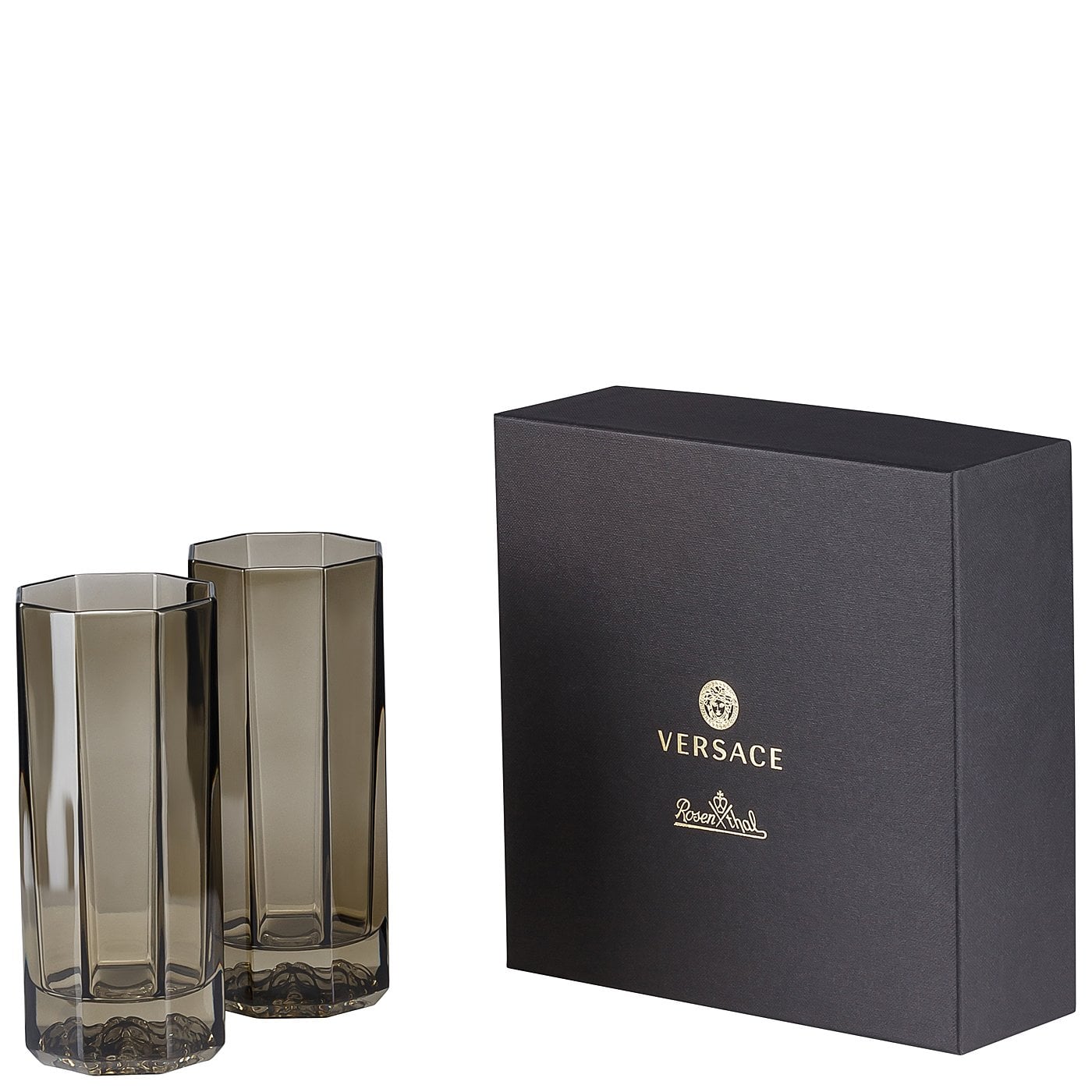Versace Набір склянок для лонгдрінков 0,25 л, 2 предмета, Medusa Lumiere Haze | https://grandposuda.com.ua