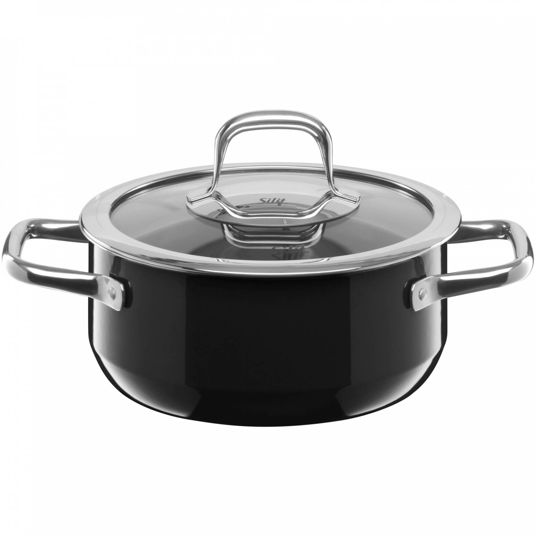 Silit Каструля 18 см, чорна Compact | https://grandposuda.com.ua