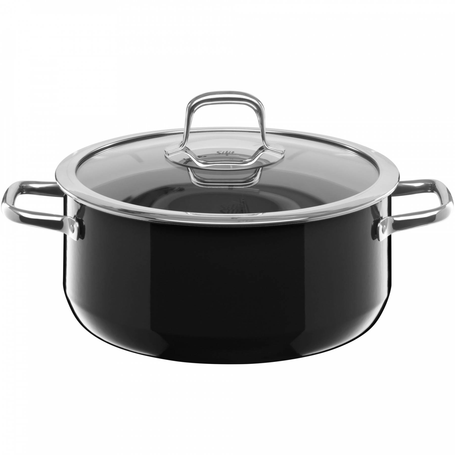Silit Каструля 24 см, чорна Compact | https://grandposuda.com.ua
