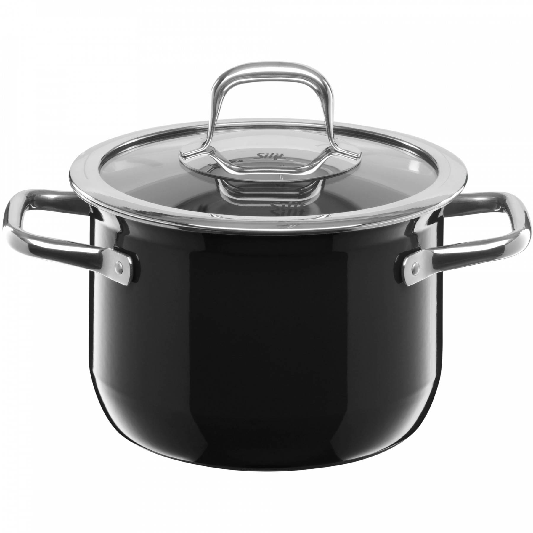 Silit Каструля висока 18 см, чорна Compact | https://grandposuda.com.ua